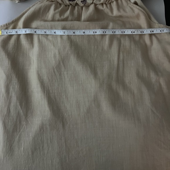 Loveriche Women's Large Floral Embroidered Linen Spaghetti Tunic Dress Cottage - Picture 4 of 4